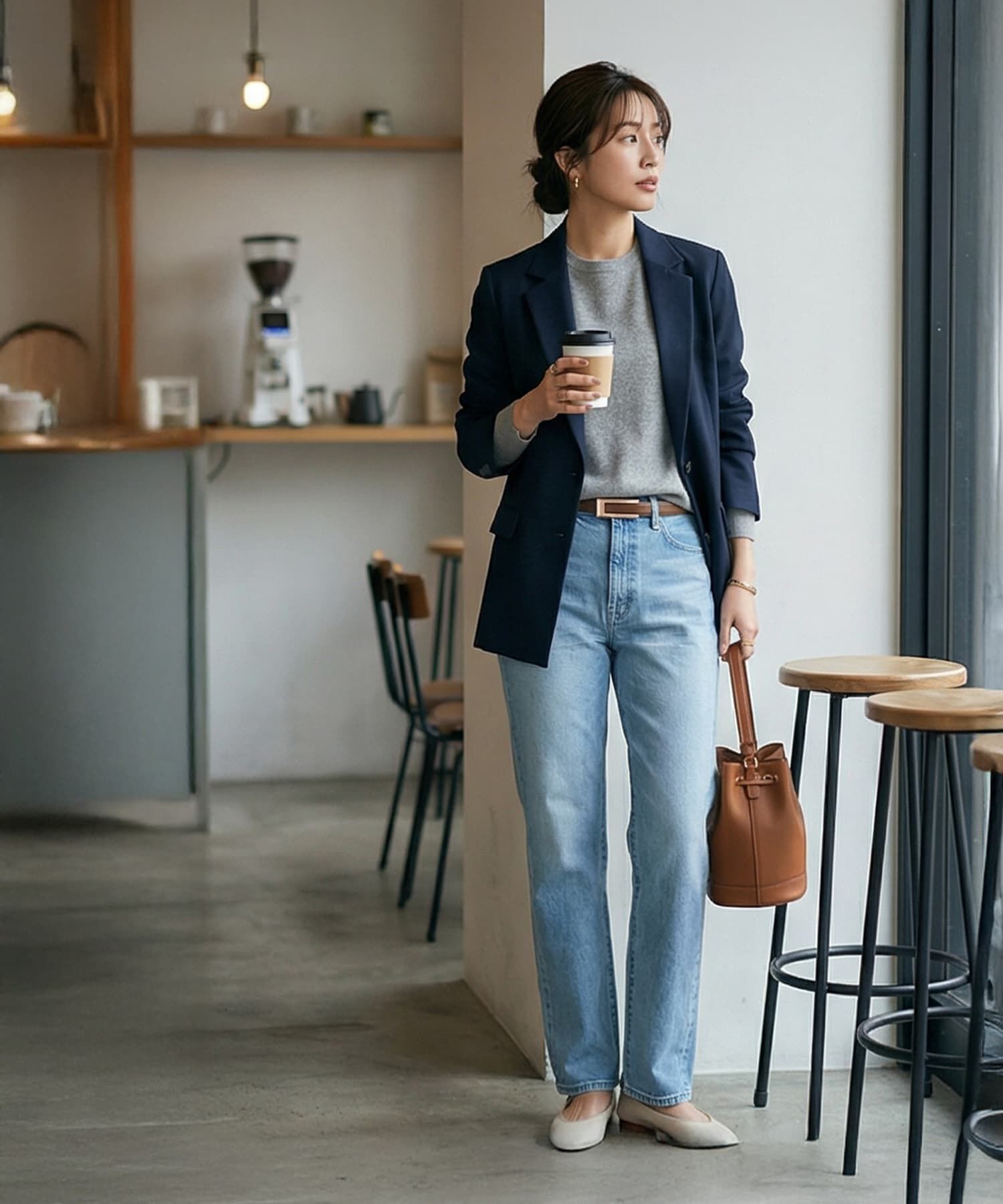 STYLE DELI「【DELI by】スクエアバックルリアルレザーベルト」|ベルト|