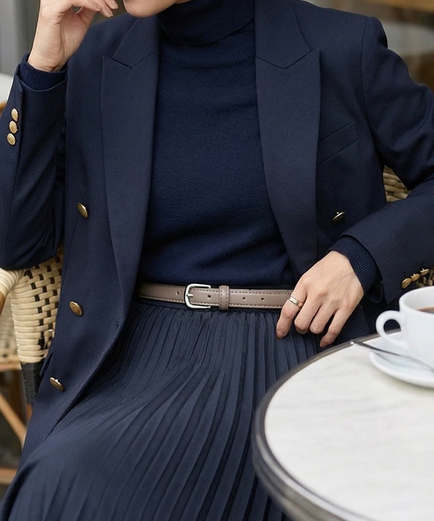 STYLE DELI「【DELI by】リアルレザースリムベルト」|ベルト|