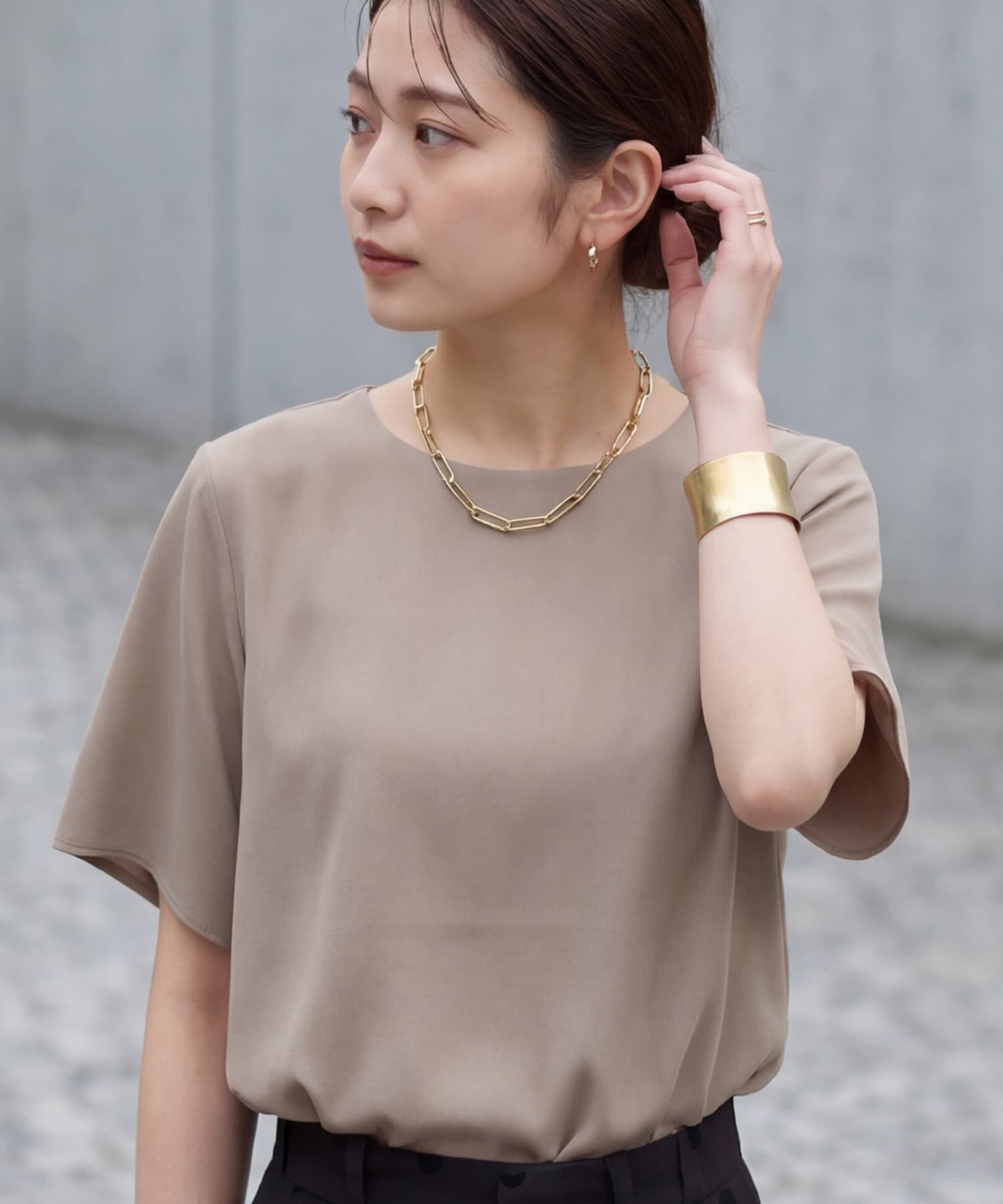 STYLE DELI「40cm空間オーバルチェーンネックレス」|ネックレス|