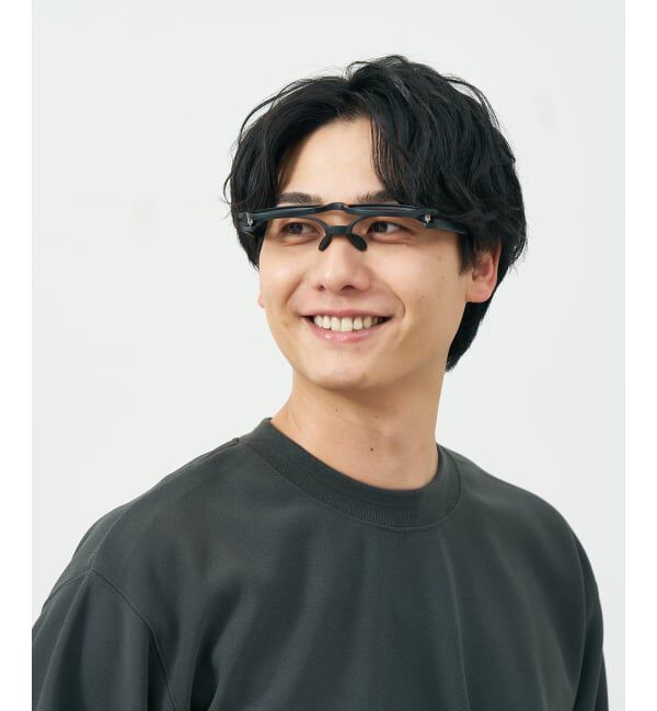  「新構造・跳ね上げ式 メガネ | FLIP UP フリップアップ | 軽量 伊達メガネ 度付き 度なし レンズ交換券付」|メガネ|