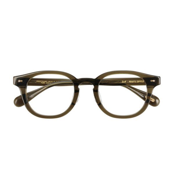  「Zoff｜FRUITS ZIPPER [仲川瑠夏(なかがわ るな)ﾓﾃﾞﾙ] メガネ | フルーツジッパー 眼鏡 レンズ交換券付」|メガネ|