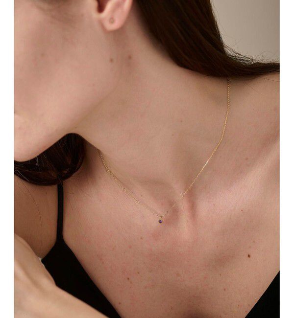 ete「K18YG フルール ネックレス（誕生石 1・2・3・6・8・10・11・12月）」|ネックレス|