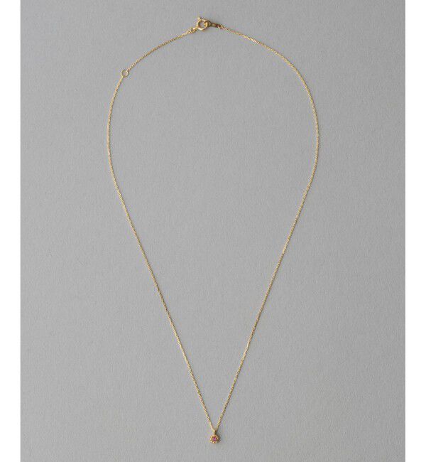 ete「K18YG フルール ネックレス（誕生石 1・2・3・6・8・10・11・12月）」|ネックレス|