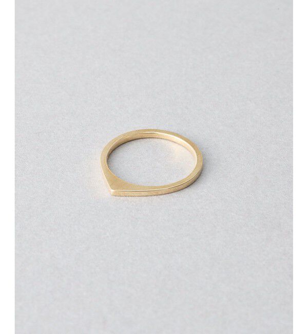 Jouete「K10YG ピンキーリング テクスチャ」|リング|