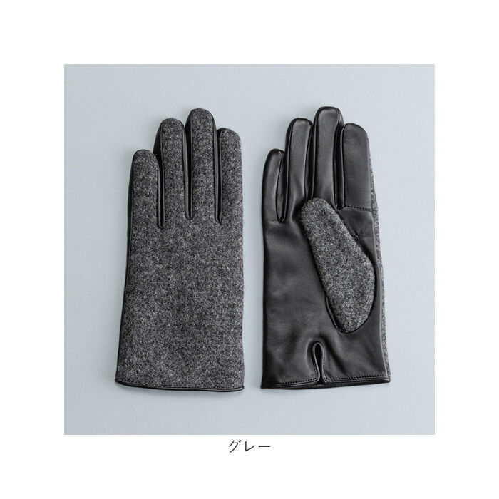 BACKYARD FAMILY「ハリスツイード 手袋 メンズ 通販 Harris Tweed グローブ 手ぶくろ 防寒 抗菌 通勤」|手袋|