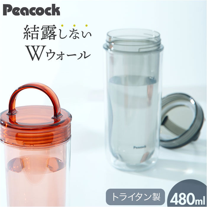 BACKYARD FAMILY「ピーコック Peacock 水筒 PPA-50 通販 クリアボトル スクリュータイプ 480ml」|食器・キッチングッズ|
