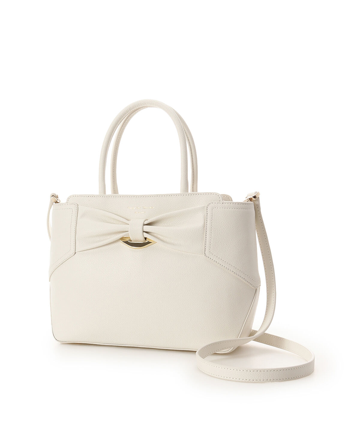 Samantha Thavasa「リボンモチーフ スプリットレザーハンドバッグ」|ハンドバッグ|