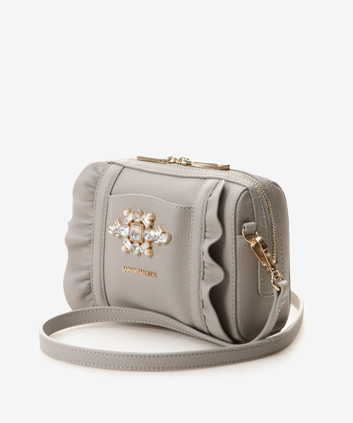 Samantha Vega「ビジューフリルショルダーバッグ」|ショルダー・メッセンジャー|