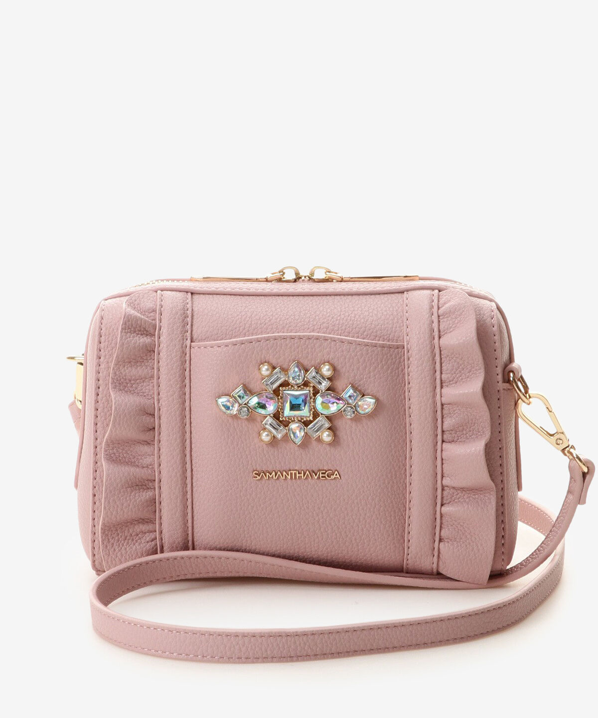 Samantha Vega「ビジューフリルショルダーバッグ」|ショルダー・メッセンジャー|