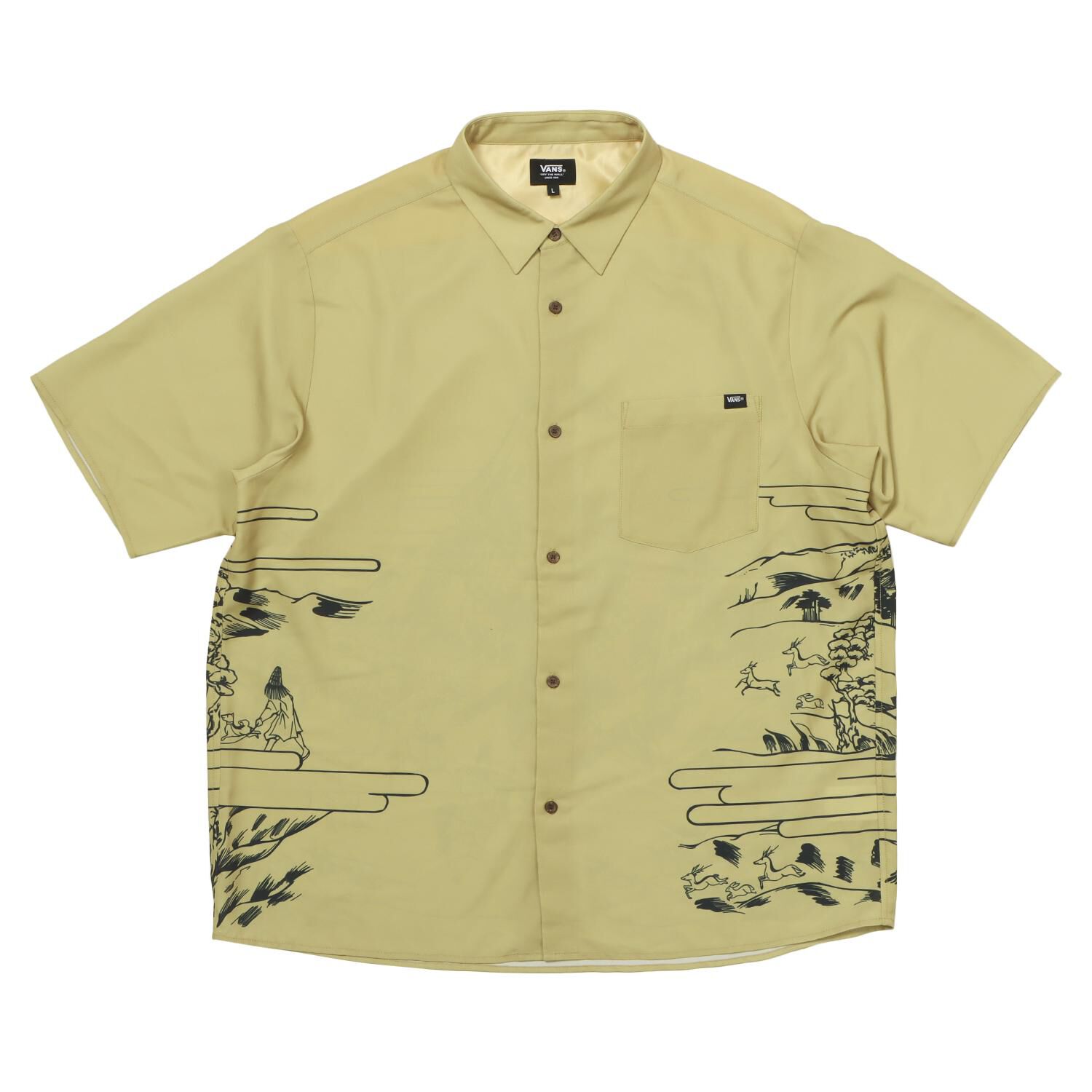 VANS「【VANSｱﾊﾟﾚﾙ(WJ)】M Samurai SK8er Aloha Shirts」|Tシャツ・カットソー|ゴールド