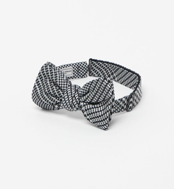 UNITED ARROWS「シルク チェック ジャカード ボウタイ」|ネクタイ・蝶ネクタイ|WHITE