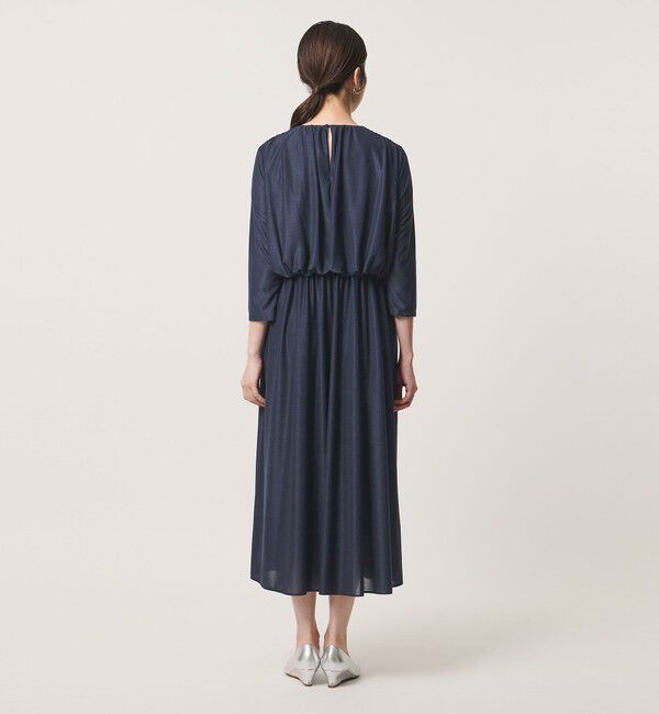 UNITED ARROWS「ギャザー ドレープ ワンピース ‐ウォッシャブル‐」|ワンピース|