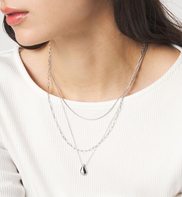UNITED ARROWS green label relaxing「3WAY 3連ネックレス」|ネックレス|SILVER