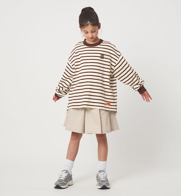 UNITED ARROWS green label relaxing「【別注】＜UNIVERSAL OVERALL＞ボーダー ロングスリーブ / キッズ  140cm-160cm」|Tシャツ・カットソー|