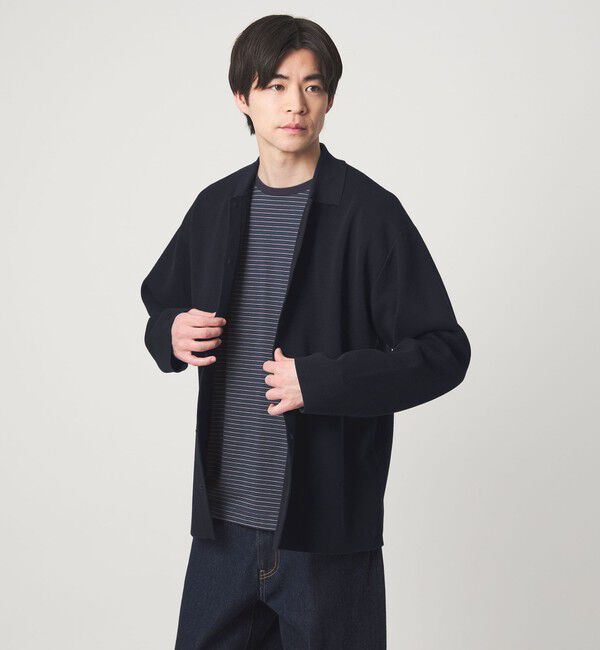 UNITED ARROWS green label relaxing「スナップ ポロカラー カーディガン」|カーディガン|