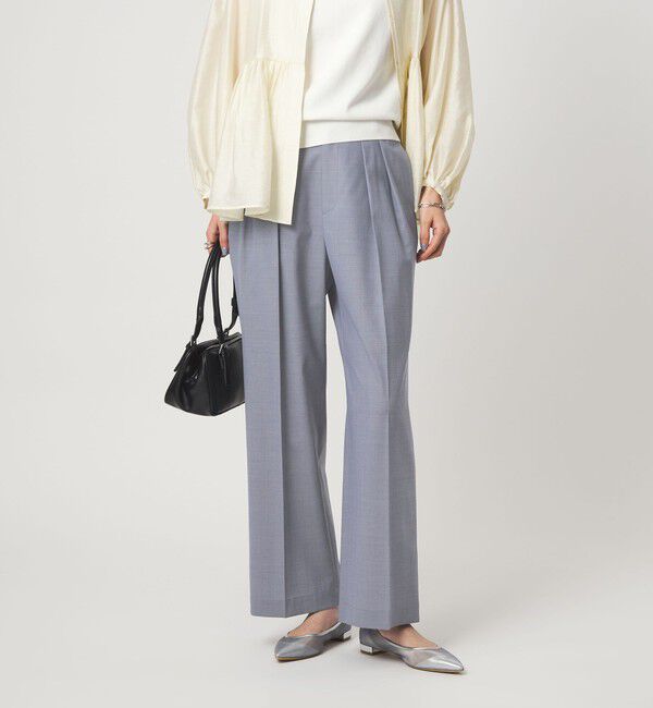 UNITED ARROWS green label relaxing「［size SHORT/TALLあり］Daily Chic コンフィ― ワイド パンツ」|スラックス|