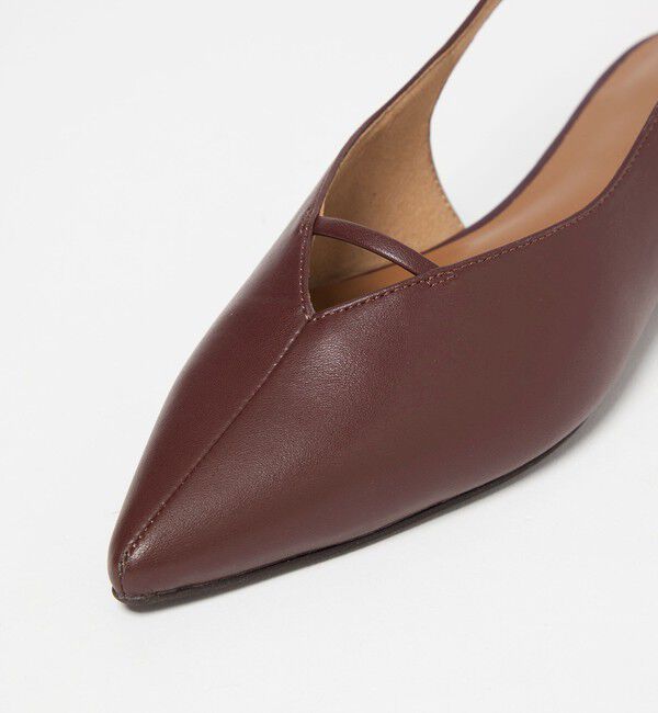 UNITED ARROWS green label relaxing「ポインテッド Vカットバー スリングバックシューズ / サンダル / パンプス」|パンプス|