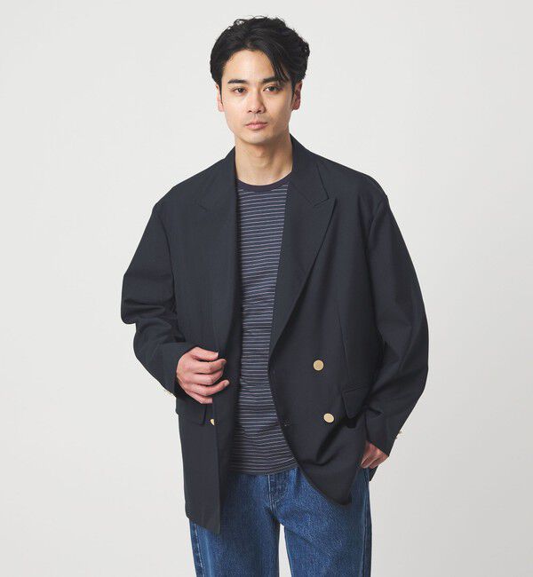 UNITED ARROWS green label relaxing「TW オックス ダブル ブレザー ジャケット」|テーラードジャケット|NAVY