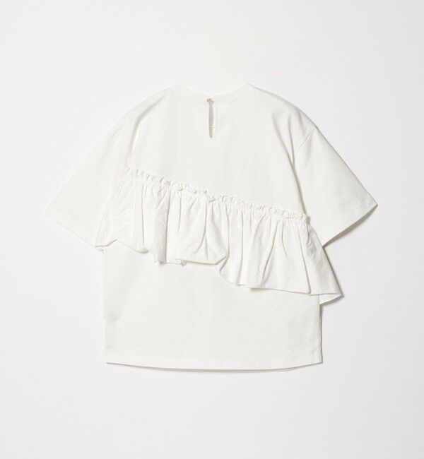 UNITED ARROWS green label relaxing「【WEB限定】＜at ease＞フリル カットソー 接触冷感 UVカット 遮熱」|Tシャツ・カットソー|