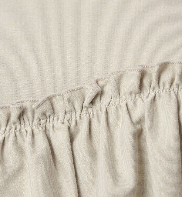 UNITED ARROWS green label relaxing「【WEB限定】＜at ease＞フリル カットソー 接触冷感 UVカット 遮熱」|Tシャツ・カットソー|