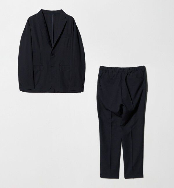 UNITED ARROWS green label relaxing「【WEB限定】JUST fit エアリーカルゼ ナロー セットアップ-2WAYストレッチ・吸水速乾-」|スーツ|