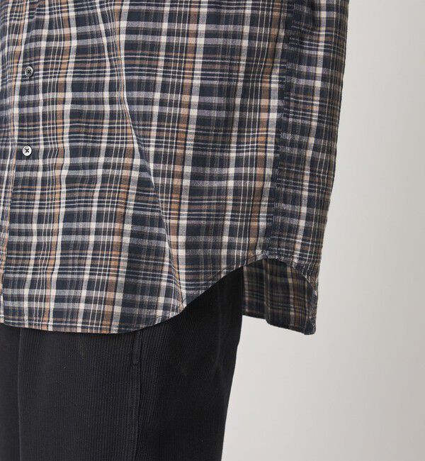 STEVEN ALAN「＜Steven Alan＞ マドラスチェック シングルニードル シャツ LOOSE」|シャツ・ブラウス|