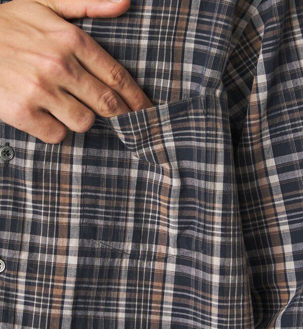 STEVEN ALAN「＜Steven Alan＞ マドラスチェック シングルニードル シャツ LOOSE」|シャツ・ブラウス|