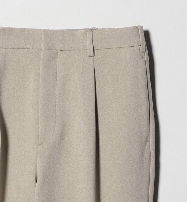 BEAUTY&YOUTH UNITED ARROWS「メランジ ダブルクロス 1プリーツ アジャスト パンツ NO.7」|チノ|