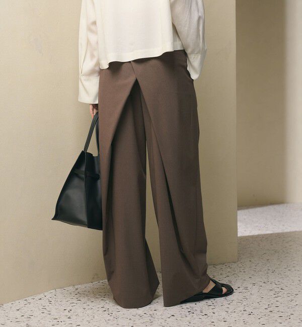 BEAUTY&YOUTH UNITED ARROWS「バックラップタックパンツ ウォッシャブル」|その他|DK.BROWN