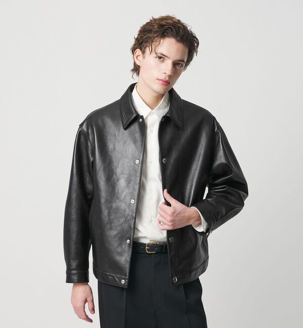 BEAUTY&YOUTH UNITED ARROWS「セミベジタブル レザー トラッカー ジャケット」|その他|