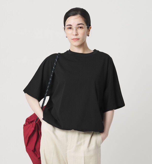 BEAUTY&YOUTH UNITED ARROWS「ヘム ドローストリング 5分袖 Tシャツ」|Tシャツ・カットソー|