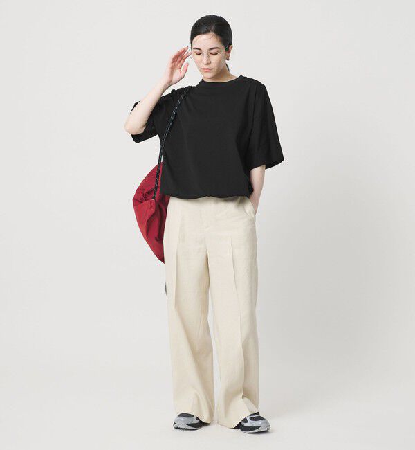 BEAUTY&YOUTH UNITED ARROWS「ヘム ドローストリング 5分袖 Tシャツ」|Tシャツ・カットソー|