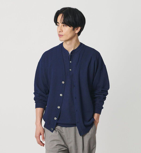 BEAUTY&YOUTH UNITED ARROWS「エアミラノ ヘンリーネック ニット ウォッシャブル 抗菌 防臭機能付き 」|ニット・セーター|