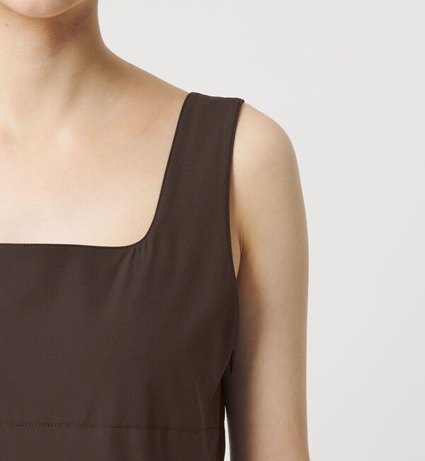 BEAUTY&YOUTH UNITED ARROWS「【WEB限定 Wardrobe DAILY MINIMAL】ギャザーノースリーブ オールインワン 接触冷感 UVカット はっ水」|オールインワン|