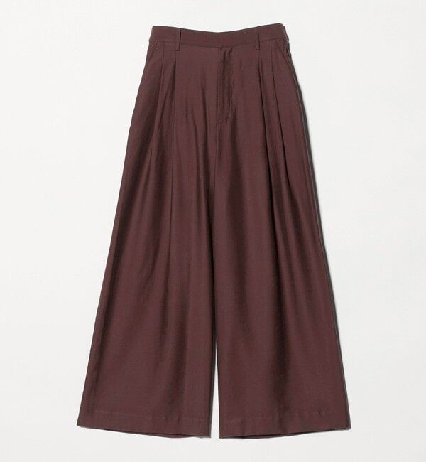 BEAUTY&YOUTH UNITED ARROWS「セルロースナイロン ツイル タック ワイドパンツ ウォッシャブル」|その他|