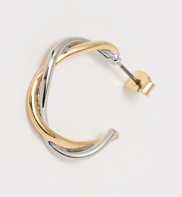 BEAUTY&YOUTH UNITED ARROWS「ミックスカラー クロス ピアス」|ピアス|