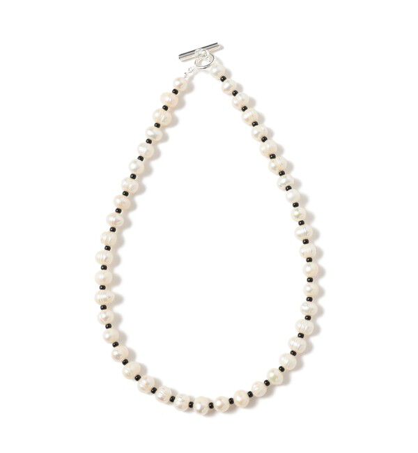 BEAMSBOY「ROSETTA PRAYER / PEARL BEADS NECKLACE」|その他|BLACK
