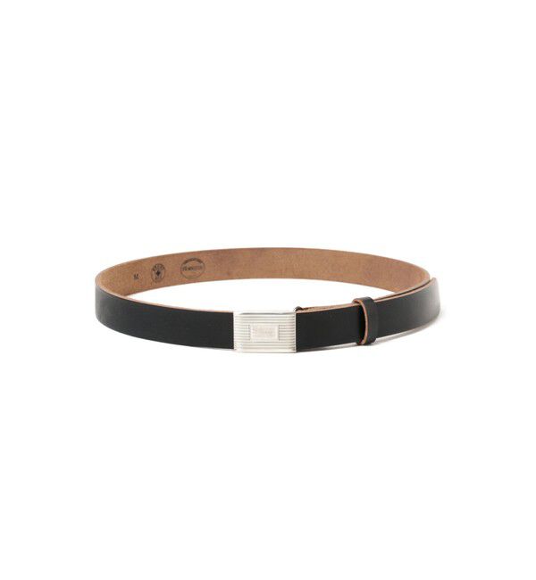 BEAMS PLUS「BEAMS PLUS / Plate Belt Horween Leather」|ベルト|BLACK