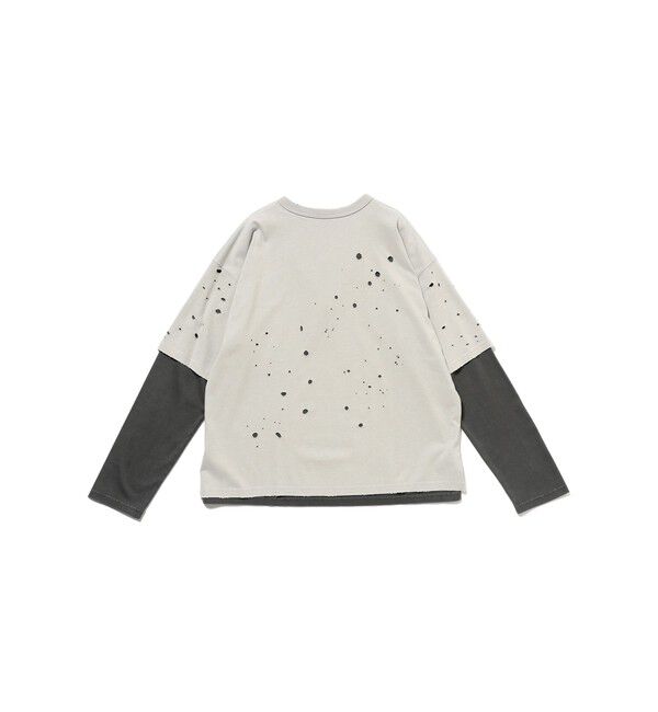 BEAMS「レイヤード ダメージ Tシャツ」|Tシャツ・カットソー|