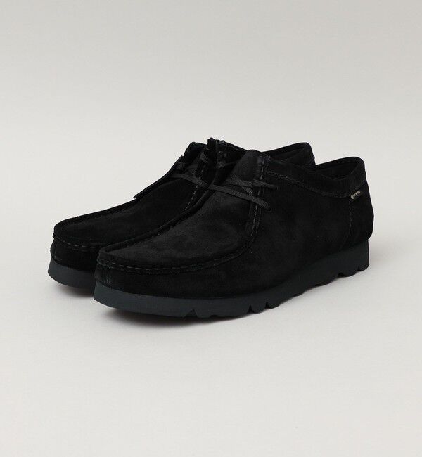 SHIPS「CLARKS: WALLABEE GORE-TEX」|モカシン|ブラック