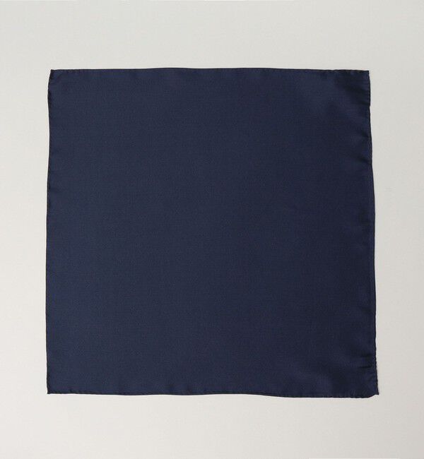 SHIPS「SHIPS: シルク ツイル チーフ」|ハンカチ|ネイビー