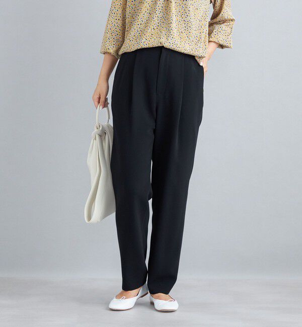 SHIPS for women「〈手洗い可能〉トリアセテートテーパードパンツ」|その他|