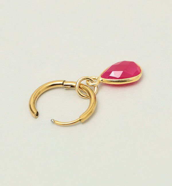 quaranciel「quaranciel: カラー ストーン フープ ピアス」|ピアス|