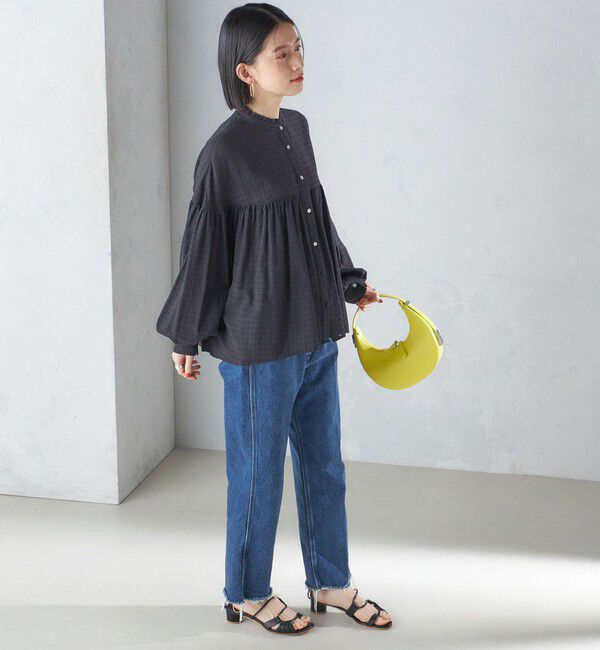 SHIPS for women「〈洗濯機可能〉スタンドフリル ボリューム ブラウス 24SS ◇」|シャツ・ブラウス|