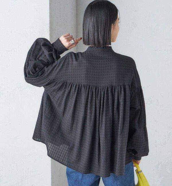 SHIPS for women「〈洗濯機可能〉スタンドフリル ボリューム ブラウス 24SS ◇」|シャツ・ブラウス|