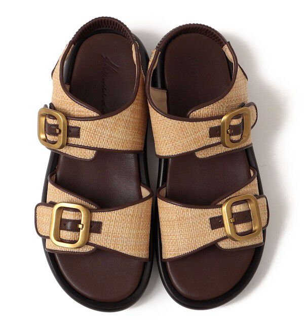 SHIPS any「【SHIPS any別注】eblouna: バックルベルト サンダル」|サンダル|