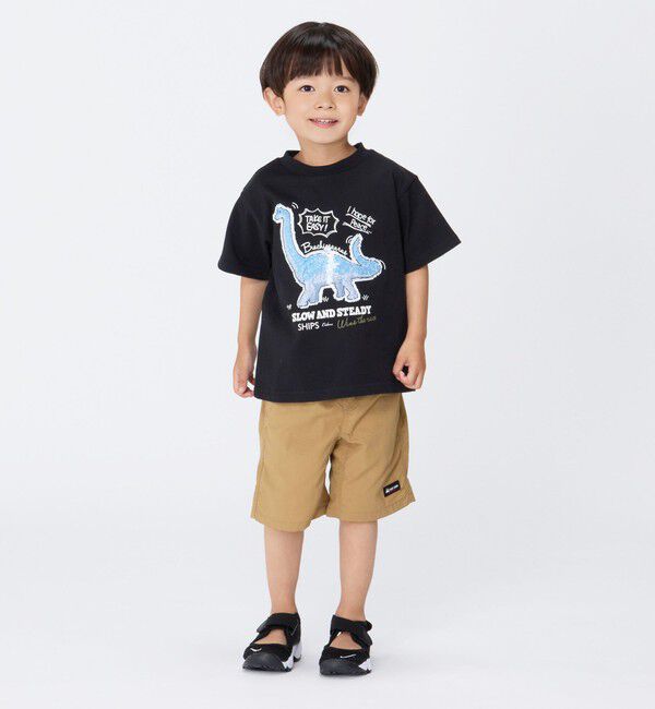 SHIPS Colors 「《一部追加予約》SHIPS Colors:スパンコール ステッチ プリント TEE(100~130cm)◆」|Tシャツ・カットソー|