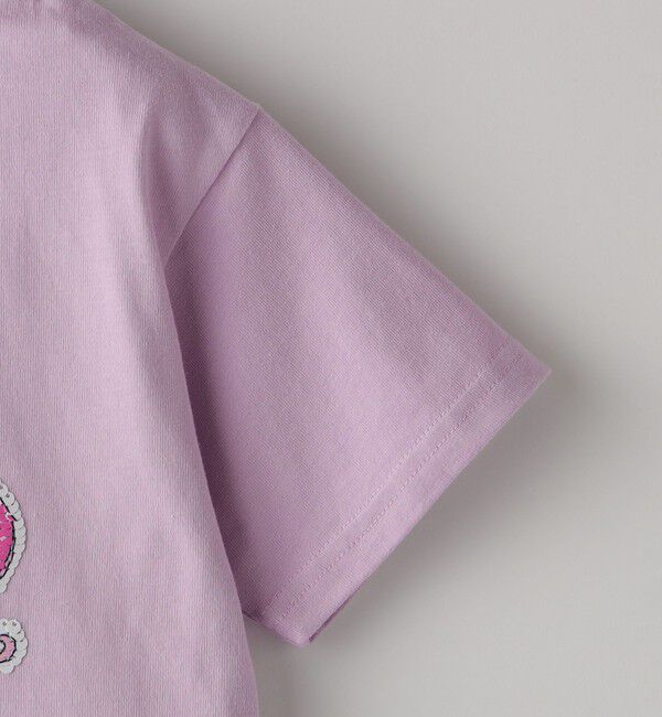 SHIPS Colors 「《一部追加予約》SHIPS Colors:スパンコール ステッチ プリント TEE(100~130cm)◆」|Tシャツ・カットソー|