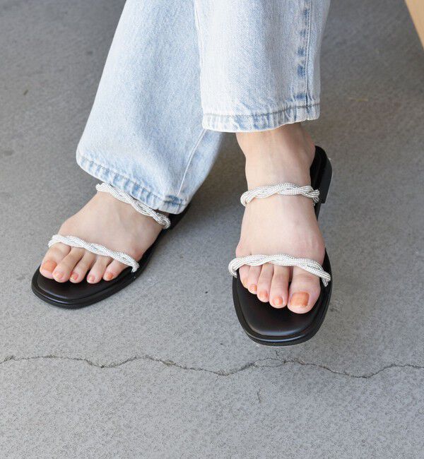 SHIPS for women「NICOLAS LAINAS:ビジュー サンダル」|サンダル|