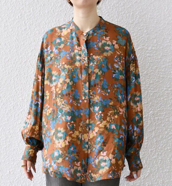 SHIPS any「SHIPS any: 〈手洗い可能〉TROUILLET フラワー プリント シャツ ブラウス」|シャツ・ブラウス|